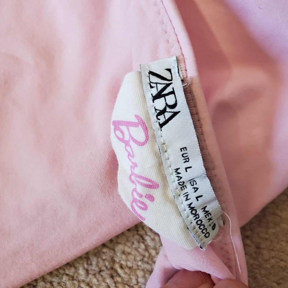 Rare Zara x Barbie Bandeau Swim Top L - Picture 5 of 5